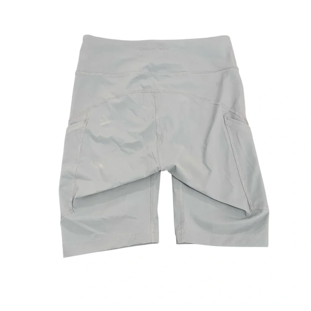 Outdoor Voices Light Gray‎ Warmup Bike Shorts Size Small Activewear Athleisure
